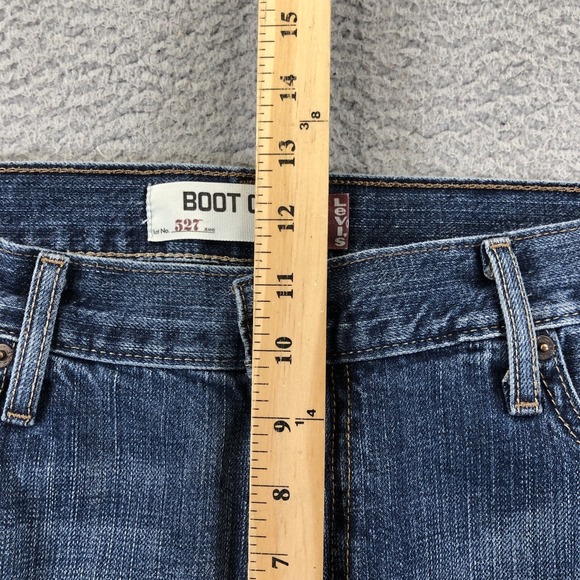 Vintage Levis Jeans Mens 36x30 Blue 527 Bootcut Western Mid Rise Whisker Y2K - Picture 13 of 15